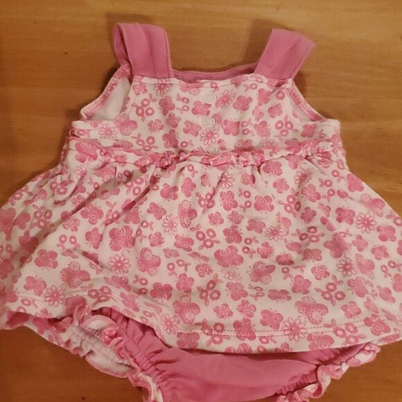 Okie Dokie Baby Girl Sleeveless Romper Size NB - Picture 6 of 7